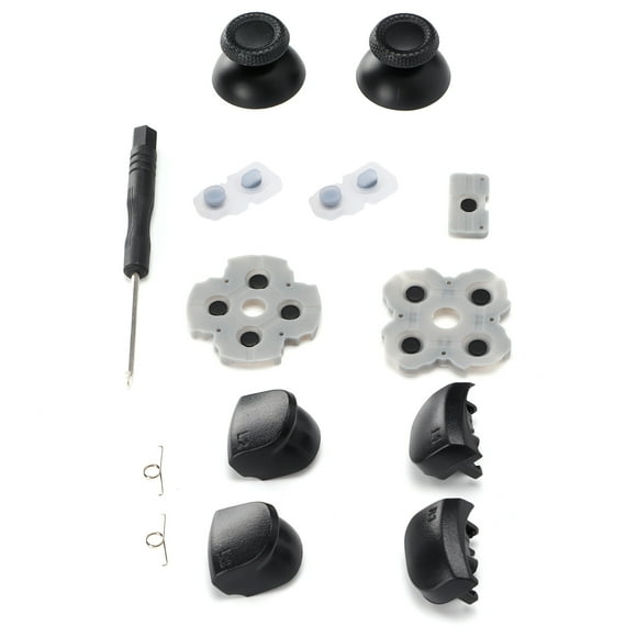 Garosa Controller Replacement Kit For PS5 Handle Conductive Rubber Pad Rocker 3D Plastic L12 Replacement Buttons Set,Replacement Parts Kits For PS5,Replacement Set For PS5