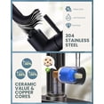 thumbnail image 4 of Black Kitchen Faucet with Sprayer, Pull Down Kitchen Sink Faucet Lead-Free, Stainless Steel Single Handle Kitchen Faucets with Deck Plate, 360 Swivel High Arc Single Hole RV Kitchen Faucet, 4 of 7