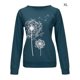 thumbnail image 5 of Camiseta Mujer Manga larga Cuello redondo Tops Poliéster Suéter deportivo Ropa con estampado informal, Azul, S Sweethay AP003791-22, 5 of 6