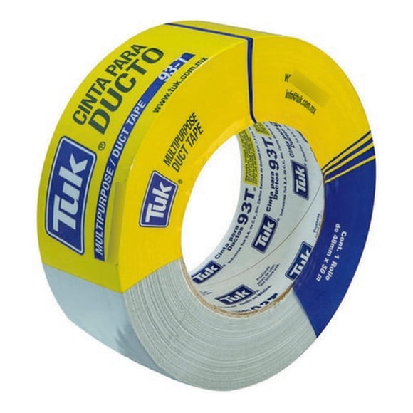 Cinta Para Ducto Tuk 48x50 Gris Plata 93t 659317
