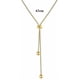 thumbnail image 3 of Plain golden handdrawn chain, 18K goldplated, soft snake chain with ball pendant, stainless steel, gold chain for women., 3 of 5