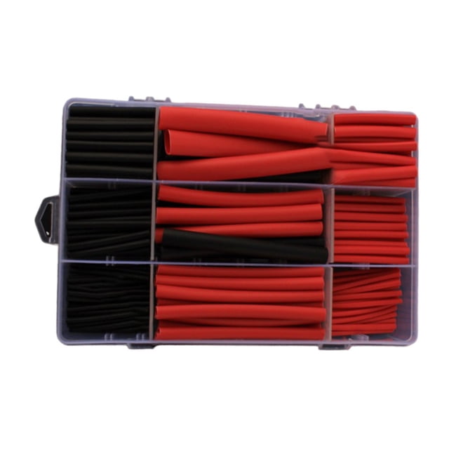 Kit de Tubes Thermorétractables Doublés Adhésifs de Tailles Variées Comprend 270 Pcs
