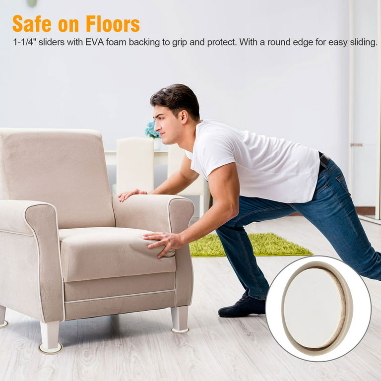 32pcs Furniture Sliders, TSV Self Stick Carpet Sliders Furniture Moving  Pads for Easy Moving, Protect Your Floor