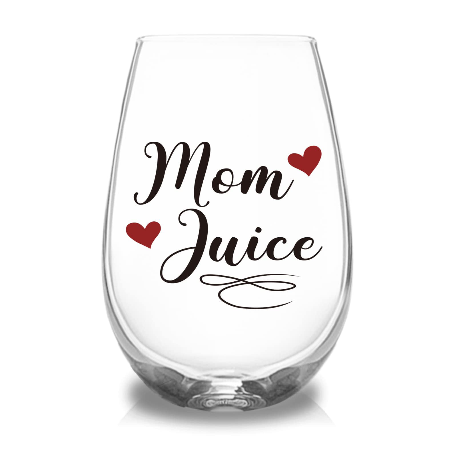 Mama Juice Funny 15oz Stemless Crystal Wine Glass
