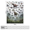 thumbnail image 4 of ARISTURING  Dinosaur Blanket for Boys - Jurassic Dino Kids Teens Sofa Bed Plush Blanket, Soft Cozy Flannel Blanket Dinosaur Room Decor Gifts for Boys, 4 of 6