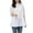 ✉095-White, variant on One Shoulder Long Sleeve Fashion Blouse - Women's Summer Statement Top for Evening Celebrations, Cocktail Socials, Sophisticated Date Events
