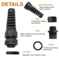 thumbnail image 4 of Cable Gland LifcratMS NPT 3/4 negro IP68 de nailon impermeable, 4 of 5