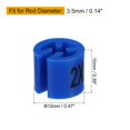 thumbnail image 2 of Unique Bargains Clothes Hanger Markers Tags, Fit 3.5mm Rod Garment Hanger Clips 2XL Blue, 2 of 7