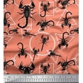 thumbnail image 1 of Soimoi Cotton Cambric Fabric Geometric Shapes & Scorpion Insects Decor Fabric Printed Yard 56 Inch Wide, 1 of 1