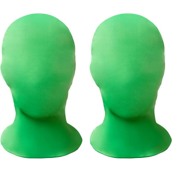 2 Pieces Full Face Mask, BW 2nd Skin Masks,Halloween Spandex Hood for Unisex Cloth