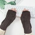 thumbnail image 3 of GBAYXJ Women's Anutumn And Winter Half-Finger Multicolor Gloves(G), 3 of 3
