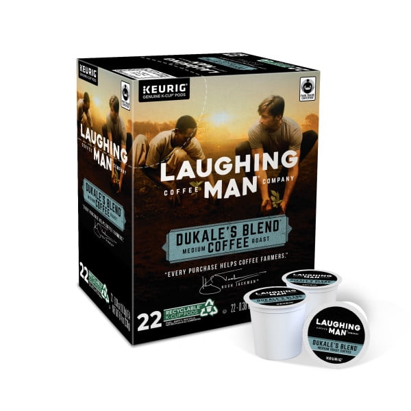 Laughing Man Dukale's Blend Coffee, Keurig KCup Pod, Medium Roast, 22