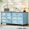 thumbnail image 4 of Joaxswe Nightstand with Charging Station & Drawers, Bedside Table for Bedroom, Spacious Storage Cabinet for Living Room,Closet - Light Blue, 4 of 6
