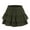 Army Green, variant on Skirts for Womens with Inner High Waist Mini Ruffle Skorts Drawstring Lightweight Beach Skirt White M