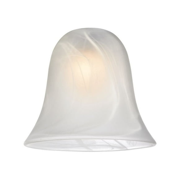 Alabaster Bell glass Shade - Lipless with 1-58-Inch Fitter Opening