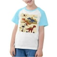 thumbnail image 3 of RXIRUCGD 2025 Vêtements d'Été pour Enfants Tout-Petits Garçons Filles Mode Mignon Col Rond Imprimé Manches Courtes Haut, 3 of 7