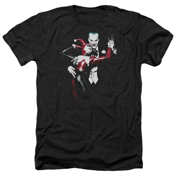 Batman - Harley And Joker - Heather Short Sleeve Shirt - Small