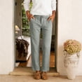 thumbnail image 4 of ITSAME Womens Straight Leg Pants, Slim Fit High Waist Ankle Length Casual Fashion Dress Pants Mint Green Size 2XL, 4 of 5