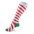 thumbnail image 4 of 1 Pair Of Christmas Pattern Compression Sport Knee High Socks  Quick-drying Breathable Running Hiking Sports Socks  Xmas Gift, 4 of 7