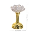 thumbnail image 3 of Lotus LED Candle, Flameless Flower Light, a Faceted Bloom Mounted on a Metallic-look Stem Across Dining Tables Mantels Shelves, Decorative Tabletop Lamp for Weddings Dinners, 3 of 7