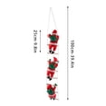 thumbnail image 3 of Xihbxyly Adorno Navideño de Papá Noel, Diseño de Escalera de Cuerda para Escalar, Decoración Festiva para Árbol y Puerta, Decoración para Fiestas, Juego de 3 Piezas, 25 Cm, 3 of 7