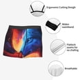 thumbnail image 6 of Bingfone Red And Blue Fire Wolf Men's Underwear - Casual Stretch Boxer Briefs-X-Large, 6 of 7