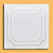 White Styrofoam Ceiling Tile Yalta (Case of 40 Tiles) - same as The Virginian and R08