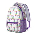 thumbnail image 2 of Rainbow Unicorn & Cloud Backpack - Stylish Waterproof School Bag for Teens with Lightweight Build & Breathable Comfort Features, 2 of 5