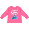 thumbnail image 3 of Inktastic Future Pilot Childs Airplane Flying Boys or Girls Long Sleeve Toddler T-Shirt, 3 of 5