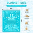 thumbnail image 4 of 9 Year Old Girl Birthday Gift, 9th Girls Boys Birthday Decorations Blanket, 9th Birthday Gift Ideas for Daughter Granddaughter Son Grandson, Soft Cozy Flannel Throw Blanket for Bed Sofa Christmas, 4 of 5
