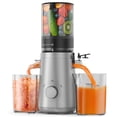 thumbnail image 1 of Cold Press Juicer Machines with 5.8" Large Feed Chute, Juicer for Whole Vegetables & Fruits, High Juice Yield (Grey), 1 of 8