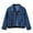 Blue, variant on Frostluinai Denim Jacket for Women Long Sleeve Lapel Jean Jackets Button Down Side Split Lounge Denim Coats Vintage Fall Jean Coat with Pocket