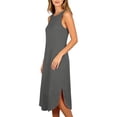 thumbnail image 4 of Vrorvz Long Nightgown for Womens Sleeveless Tank Nightshirts Sleepwear Loose Nightdress Nightgowns, 4 of 6