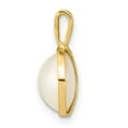 thumbnail image 6 of Auriga 14K Yellow Gold 9-10Mmwhite Saltwater Mabe Pearl Pendant for Women (L-16.25mm, W-12.4mm), 6 of 6
