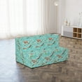 thumbnail image 4 of Forest Foldable Mattress, Bird Sika Deer Japanese Art, 74.8" x 39.4", Seafoam and Umber, by Ambesonne, 4 of 6