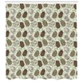 thumbnail image 3 of Ambesonne Pine Cone Shower Curtain, Greenland Foliage Forest, 69"Wx75"L, Fern Green Brown Taupe, 3 of 3