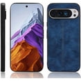thumbnail image 3 of KOMI Phone Case for Google Pixel 9, Case for Google Pixel 9 Pro Cow-Like PU Leather Style Protector Cover, Non-Slip Shockproof Cover for Google Pixel 9/9 Pro Case Blue, 3 of 5