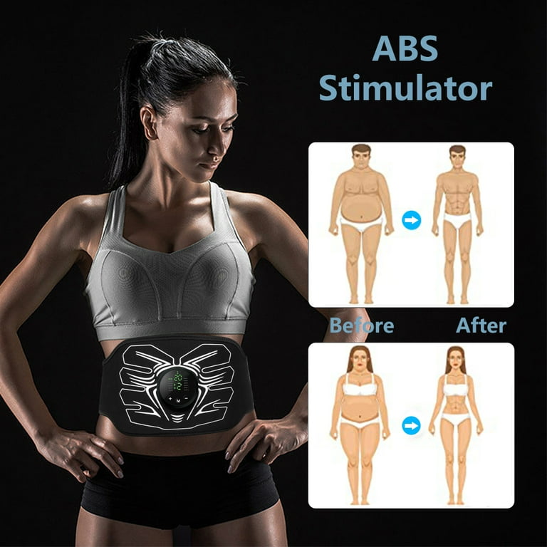 ABS Muscle Stimulator Ab Machine Abdominal Toning Belt Workout Portable Ab Stimulator Home Office Fitness Workout Equipment for Abdomen Walmart