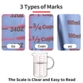 thumbnail image 3 of Vaso medidor Luvan de vidrio de 1000 ml/34 oz con 3 balanzas, 4 tazas, 3 of 8