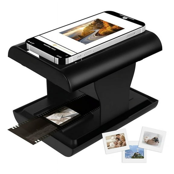 Mobile Film and Slide Scanner, 35mm Slide and Negative Scanner with LED Backlight for Old，0k477