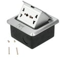 thumbnail image 3 of 6-Port Embedded Floor Socket with Damping Aluminum Alloy Base, 13A 250V AC, Water-Resistant Design for Seamless Installation and Enhanced Durability, 3 of 6