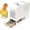 White, variant on Bird Seed Shell Blower with 2 Drawers, 5-Speed Electric Bird Feed Separator & Automatic Husk Remover, Low-Noise Machine for Parrots, Cockatiels & Finches (20x16x7cm)