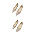 thumbnail image 3 of Zapatos Planos Qarigey Puntiagudos De 2 Piezas Para Mujer Cuero De Fibra Textura Rica Cómodos Zapatos De Corte Para Boda, 3 of 6