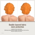 thumbnail image 2 of Yiaed Orange Glitter2 Print Satin Bonnet Silk Bonnet Hair Bonnet for Sleeping Hair Bonnets, 2 of 6