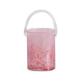 thumbnail image 1 of Bolso de mano de cristal rosa, decoración del hogar, florero, pieza de decoración, jarrón hidropónico Retro estilo Ins de celebridades de Internet creativo, 1 of 5