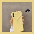 thumbnail image 2 of 3D Love Heart Cute Phone Case For iPhone 14 11 12 13 15 Pro Max X XR XS 7 8 Plus Candy Color Solid Soft Silicone Tpu Back Cover, 2 of 5
