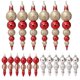 thumbnail image 3 of 6 piezas/paquete de adornos colgantes para árbol de Navidad, forma única, simulación pintada, bola de árbol de calabaza, 3 of 4
