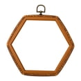 thumbnail image 2 of Tnarru Embroidery Cross Hoop Embroidered Stretch Tool Hexagon Decoration Cross Stitch Hoop Embroidery Frame for Art Craft Needlework 18.5x21cm, 2 of 8