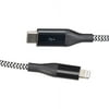 Refurbished Blackweb BWA19WI809B Braided Polyester Charging Cable 3ft Black for Apple iPhone