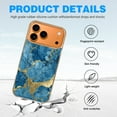 thumbnail image 4 of Case For Apple iPhone Air / 17 Pro / 17 Pro Max Series Case, Slim Thin Transparent Flexible Clear TPU Shockproof Phone Case For iPhone 17 Series, blue and gold marble texture, 4 of 6